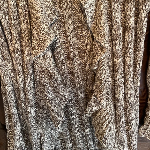 INC long ruffle cardigan sweater medium - Picture 8 of 10